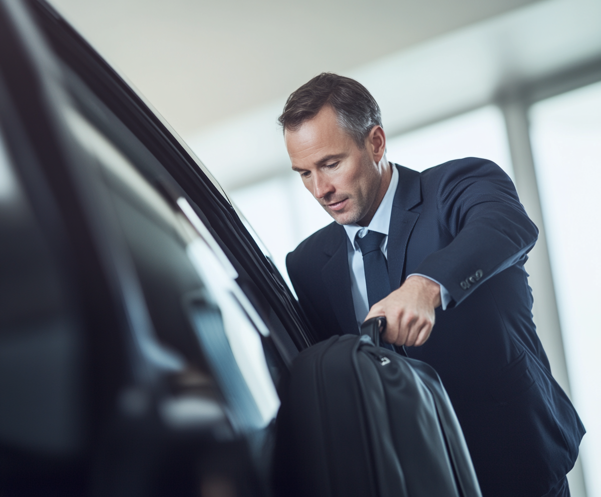 Client Leaving Vehicle