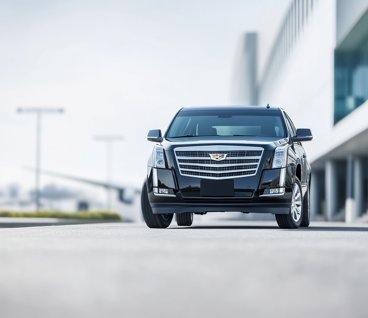 Limo at Curbside Pickup Area
