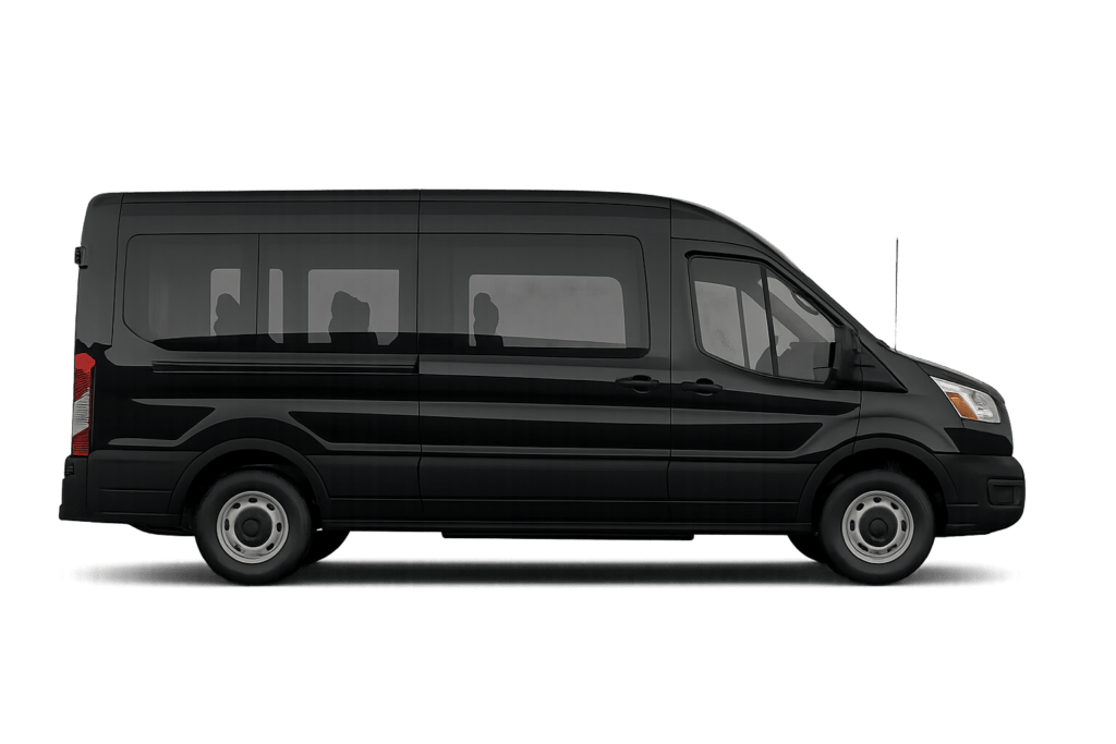 Ford Transit Van limousine for airport transfer