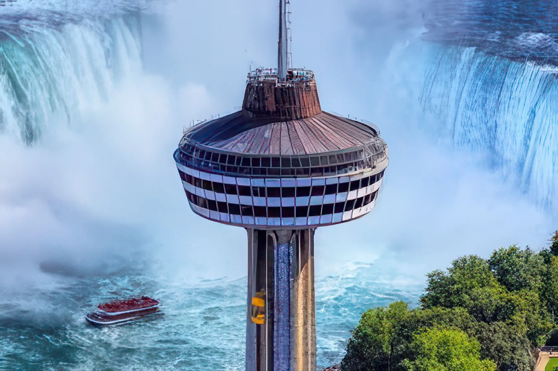 View of Niagara Falls – Taxi Service Area